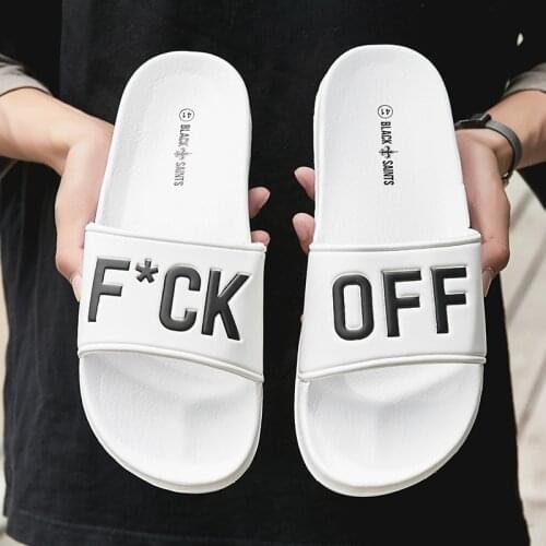 Men Slippers Unisex Bathroom Home Slides Male Couple Beach Sandals Fashion House Shoes Non-slip Flip Flops Size 36-46 TX161