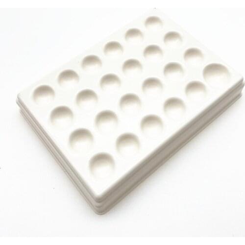 Dental lab Mixing Watering Moisturizing plate 24 Slot Palette with cover Dental lab material