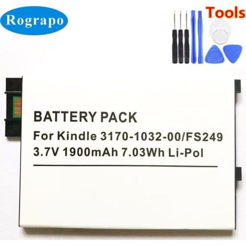 New Li-Polymer 1900mAh Replacement Battery For Amazon Kindle 3 / 3G Graphite 170-1032-01, S11GTSF01A Batteries