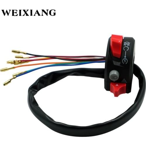 7/8" 22mm Motorcycle Switches Motorbike Horn Headlight Warning Light Electrical Start Kill Switch Buttons