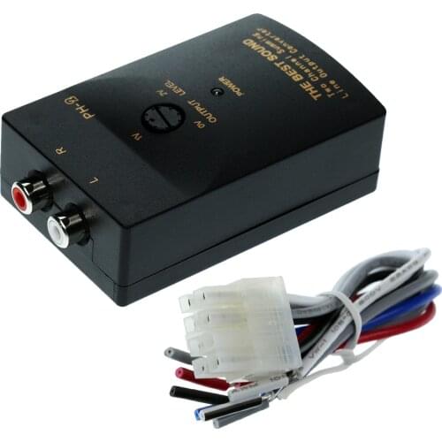 50W 1A Car Part Audio RCA Speaker High To Low Level Output Converter Adapter