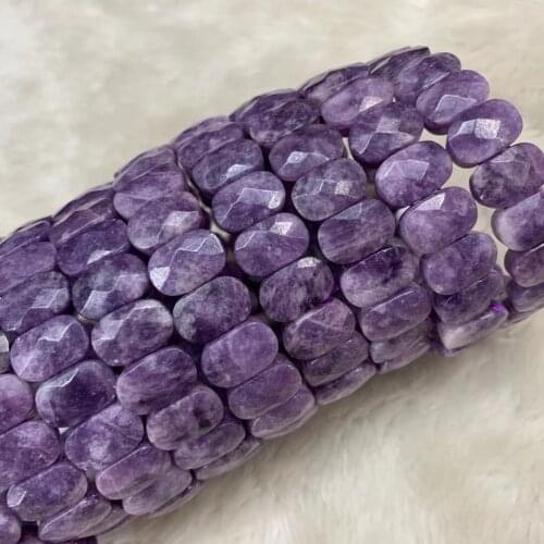 Lepidolite Stone Beads Bracelet Natural Purple Gemstone Jewelry Bangle For Woman For Man Wholesale