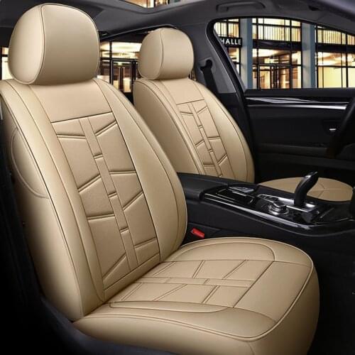 Custom cowhide 7 seats car seat cover for Mitsubishi Outlander Pajero Sport Grandis Peugeot 308SW car accessories car styling
