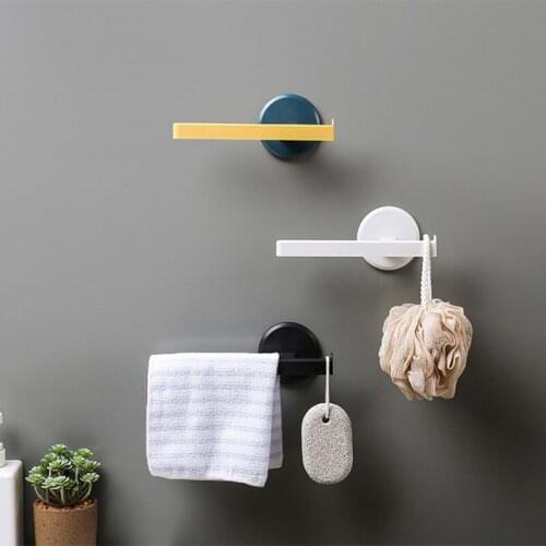 Bathroom Storage Holders Towel Rack Free Punching Plastic Toilet Towel Bath Rack Kitchen Bathroom Organizer Hanger Accessories