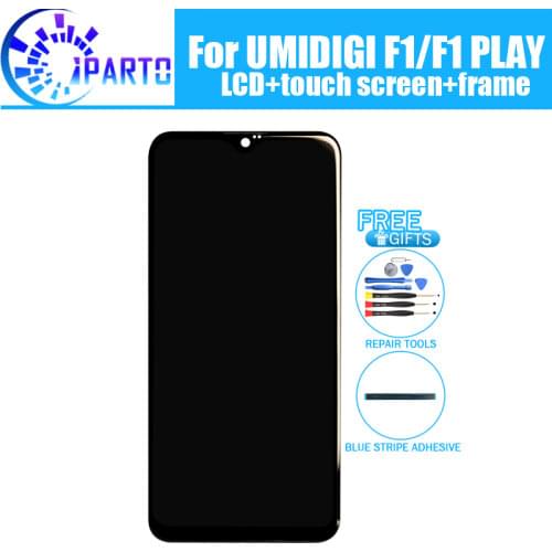 6.3 inch UMIDIGI F1 LCD Display+Touch Screen Digitizer +Frame Assembly 100% Original New LCD+Touch Digitizer for UMIDIGI F1 PLAY