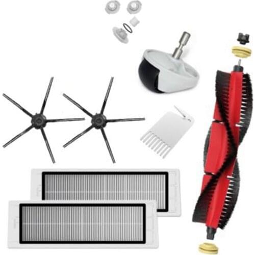 Main Brush Filter Black Side Brush For Xiaomi Roborock S50 S51 S55 S5 Max S6 Vacuum Parts