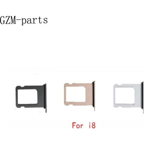 GZM-parts 100pcs/lot For iPhone 8 Sim Card Adapter For iPhone 8 Plus Micro Sim Card Tray Slot Holder Replacement For iPhone X