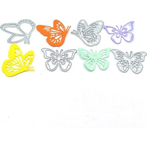 Julyarts 4pcs Butterfly Die Cutting Estencil For Scrapbooking Stencils Handmade Album Cards Decoration