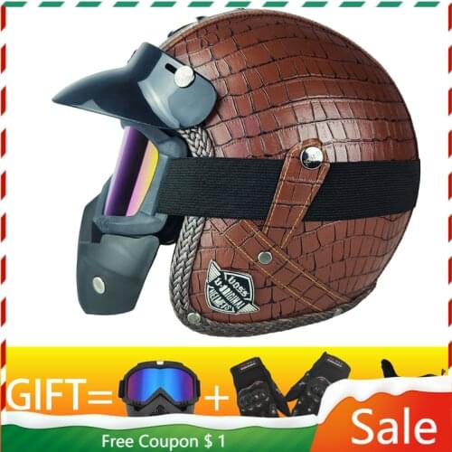 Casco Moto Vintage Motorcycle Helmet Capacetes Para Moto Motorcycle Casque Vintage Engine Helmet Retro Helmets Modular Retro