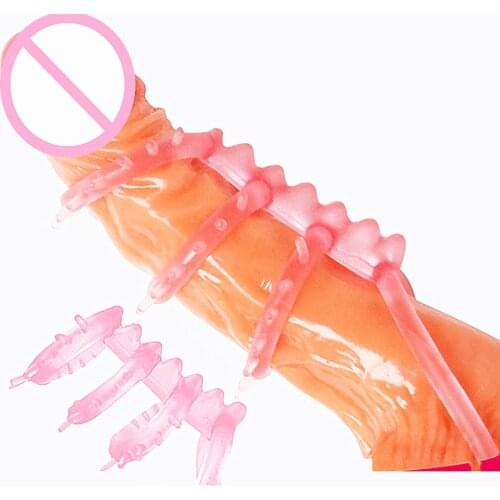 Male Chastity Device Penis Ring Keel Lock Fine Cock Ring Delay Ejaculation erection Elasticity Sleeve Erotic Sex Toys for Men