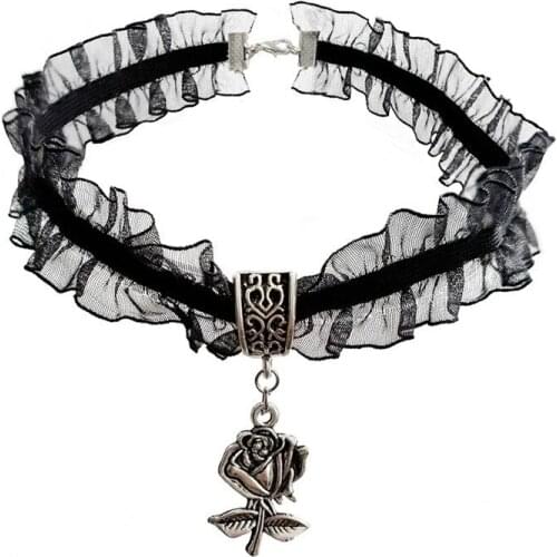 New 2020 Gothic Jewelry Vintage Lace Necklace for Women Accessories Party Jewelry Choker Necklace Statement Collar Necklace