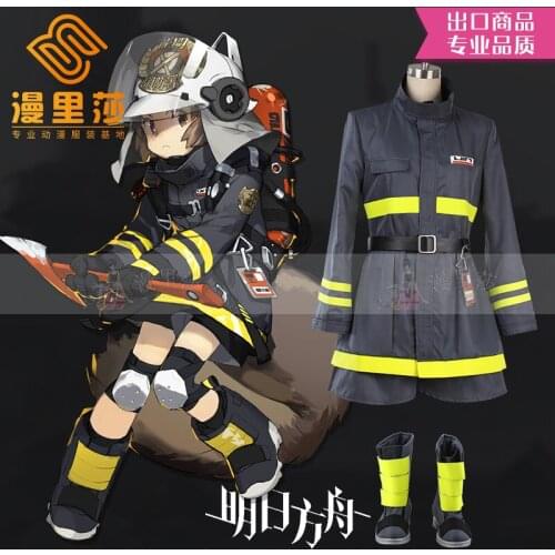 The NEW Anime Cosplay Costume Arknights cos Shaw full set