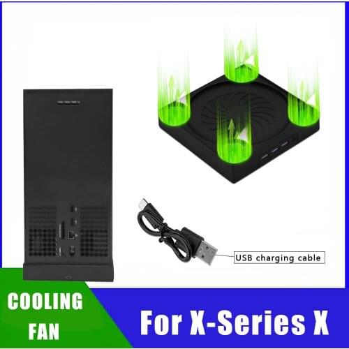 Cooling Base Support for xbox Series X Game Console Cooling Stand Cooler Fan Game Console Accessories Holder With 3 USB Port