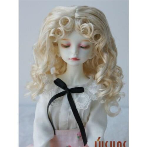 JD276 1/4 MSD Pretty BJD synthetic mohair wigs Fashion Princess Long Curly doll hair size 7-8 inch doll accessories