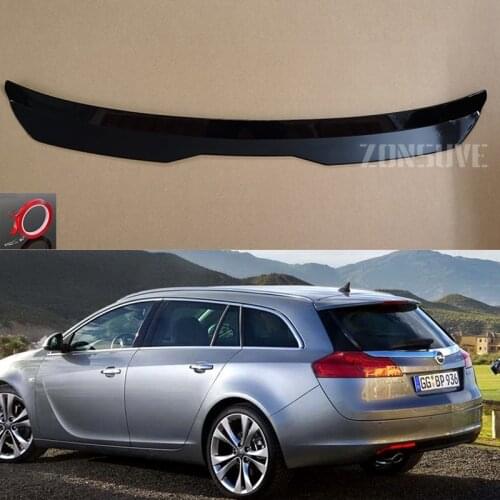 Use For Opel Insignia 2010 Year Roof Spoiler Carbon Fiber Look Accessories Body Kit Factory Style
