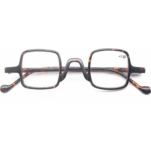 Retro Leopard Comedy Square Reading Glasses Women&Men Presbyopia Glasses Hyperopia Eyeglasses For Elder Reader