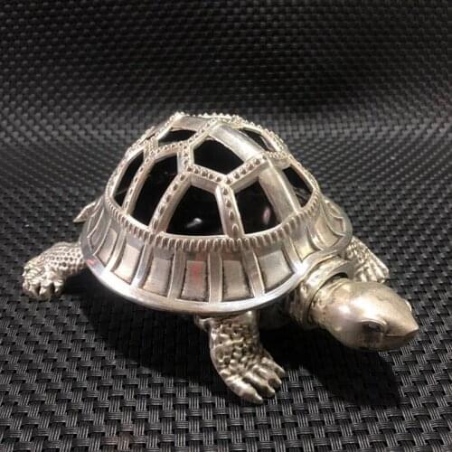 Ancient hollow out incense burner, Turtle incense burner, Exquisite handicraft ornaments