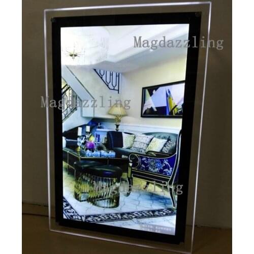 Slim A1 Crystal Frame LED Back-lit Advertising Light Boxes LED Acrylic Picture Frames
