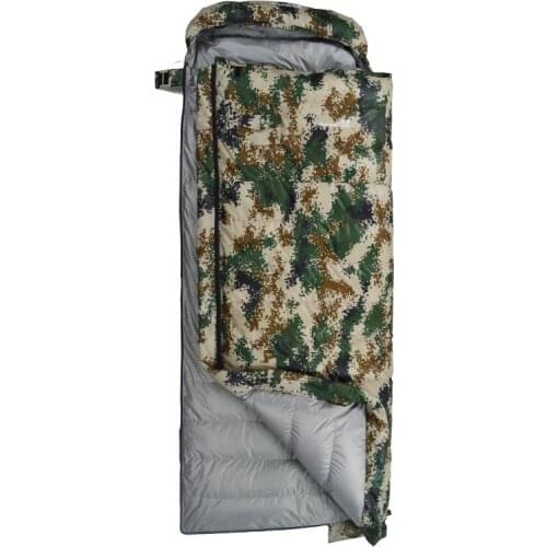Adult 800G/1000G/1200G Filling White Duck Down Ultra Light Outdoor Sleeping Bag Camping Trip Camouflage Can Be Spliced As Couple
