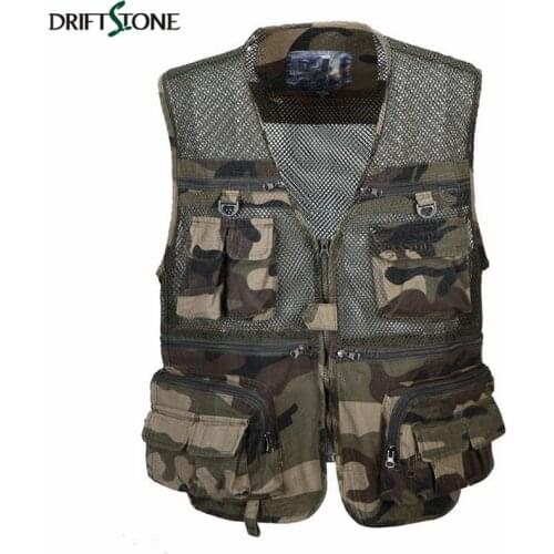 Military Camouflage Vest Waistcoat Charlecot Hombre Multi Pocket Military Vest Photography Colete Camouflage Gilet