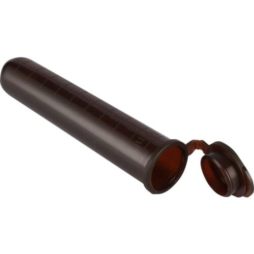 10 Pcs 10ml Plastic Brown Centrifuge Tube with Scale Snap Cap Round Bottom Test Tube Laboratory Sample Vial Container