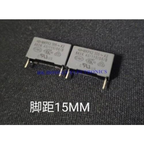 50PCS MKP62 305V X2 683K 224K 334K 474K 564K 0.068UF 0.22UF 0.33UF 0.47UF 0.56UF P=15mm Film Capacitor