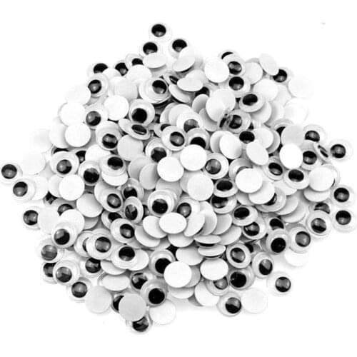 3D Self-Adhesive Moving Eyes Plastic Wiggling Eyes DIY Dolls Accessories Eyes DIY Scrapbook Accessories