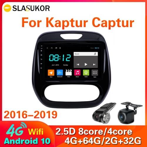 4G LTE car Android 10 2Din Car Radio Quad Core WIFI GPS Bluetooth Multimedia For Renault Kaptur Captur 2016-2019 RDS no 2din
