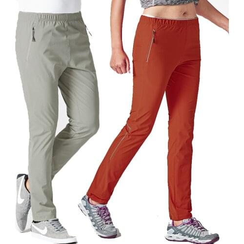 Mountainskin New Men Women Summer Thin Pants Outdoor Sports Hiking Elastic Breathable Camouflage Trekking Camping Trousers VA563