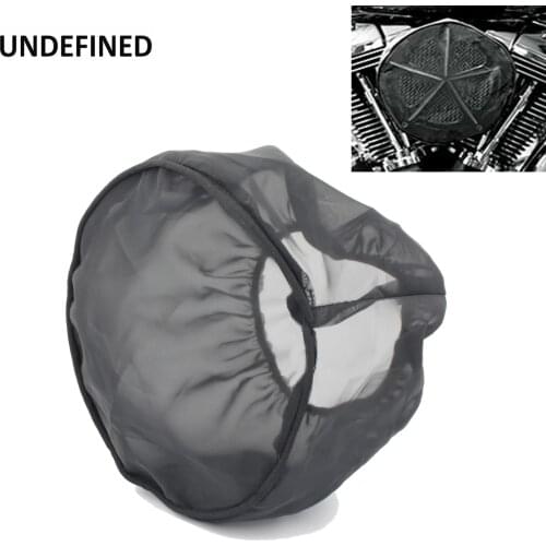 Black Waterproof Rain Sock Air Filter Cleaner Kit For Harley Touring Road King Electra Glide Sportster XL883 XL1200 Softail Dyna