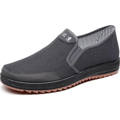 Spring and autumn classic cloth shoes mens shoes single shoes middle-aged and old father shoes father shoes non-slip one pedal