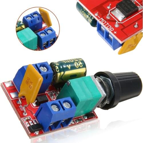 DC Motor Speed Controller Module 3-35V 12V 24V PWM Adjustable Switch LED Fan Dimmer DC Speed Regulator Controller