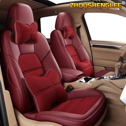ZHOUSHENGLEE Custom leather car seat cover For renault logan LAGUNA captur kadjar fluence laguna scenic KOLEOS megane-cc