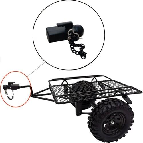 HIINST Metal Hitch Trailer Hook for SCX10 90046 Traxxas TRX4 1/10 RC Crawler Car Remote Control Car Childrens Toy Model for Kid