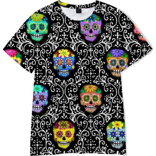 Mens Brand Print Human Skeleton T Shirt Volleyball Anime Figure Uniform Adult Kids T-shirt Summer Short Sleeve 3D Casual Tee