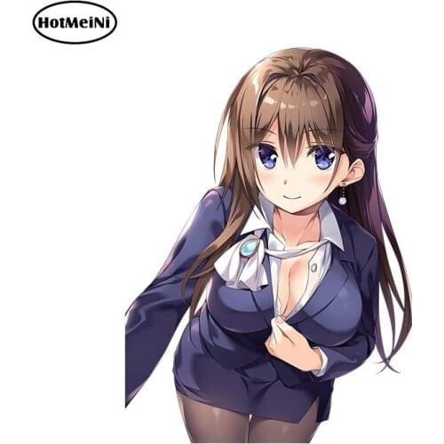 HotMeiNi Sexy Car Sticker Vinyl Bumper Decal Anime Girl Graphics Car Styling Window Wiper Tailgate Waterproof Car Assessoires