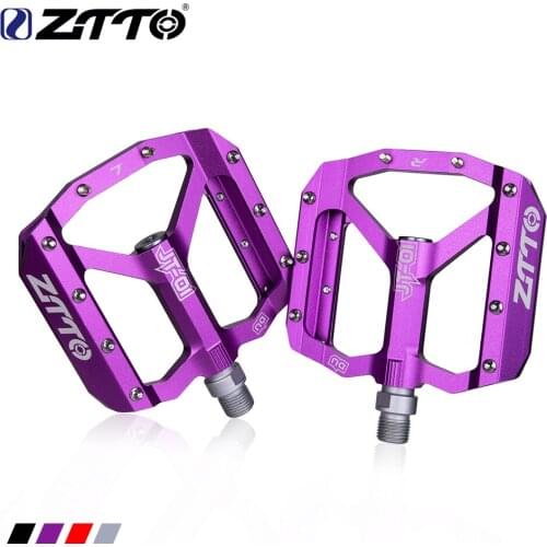 New2021 MTB Bearing Aluminum Alloy Flat Pedal Bicycle Good Grip Lightweight 9/16 Pedals big For Gravel bike Enduro Downhill JT01