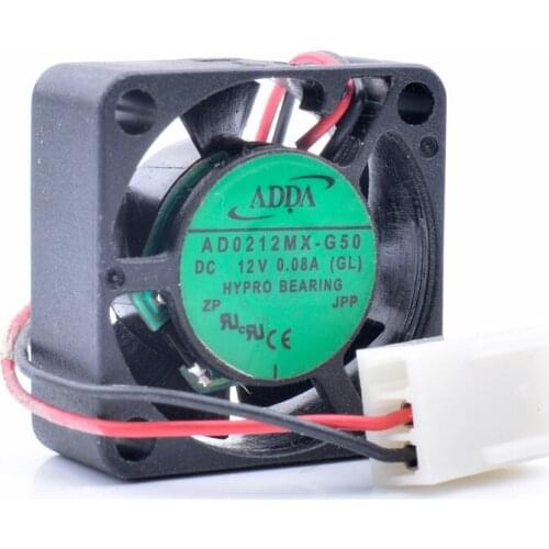 Original AD0212MX-G50 2510 2.5cm 25x25x10mm 12V 0.08A Micro device cooling fan