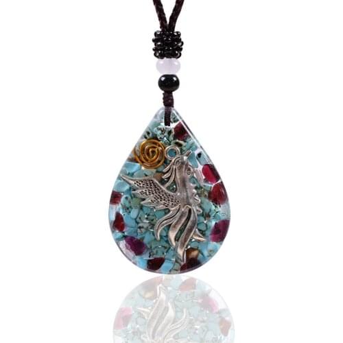 Bird Pendant Turquoises Orgone Pendant Necklace Orgonite Energy Generator Soothe The Soul Pendule Amulet Jewelry