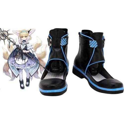 Game Arknights Suzuran Cosplay Boots Customized Leather Shoes for Unisex Any Size