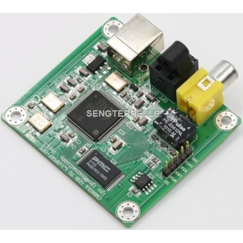 Assembled CM6631A USB To SPDIF Support coaxial optical output 24Bit/192K