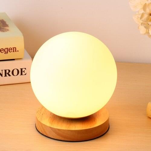 Modern Glass Table Lamps Nordic Simple Bedroom Bedside Reading Desk Lamp Home Decoration LED Table Lights E27 Lamparas Lighting