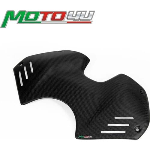 Carbon Fiber Motorcycle Front Fuel Gas Tank Cover Protection covers Matt Plain Weave For Ducati Panigale V4 V4S 2018 2019