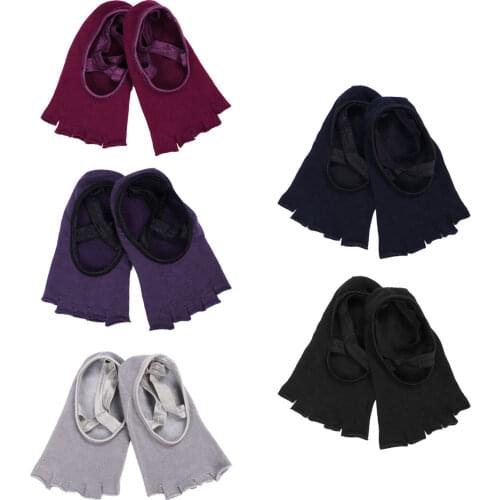 TiaoBug Women Cotton Non-slip Professional Yoga Dance Socks Pilates Barre Ballet Latin Dance Gymnastics Barefoot Workout Socks