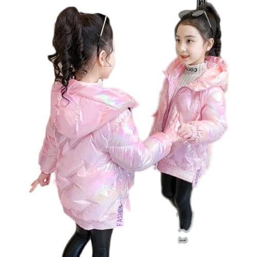 Winter Kids Coats Children Jackets Fashion Thick Long Coats Girls Hooded Coat Snowsuit Teen Children Overcoat Parkas
