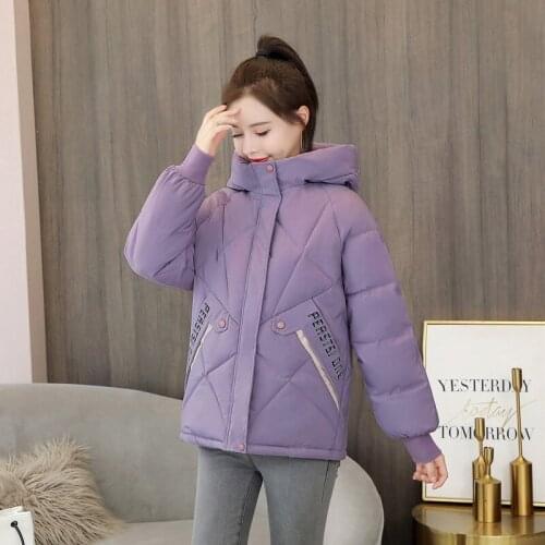 Winter Women Parkas Fad Casual Thicken Warm Padded Jacket Coat Female Solid Styled Outwear Snow Jacket -5 To -10C Wear S-3XL