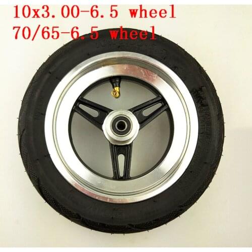 10x3.00-6.5 vacuum tire wheels tubeless vacuum tyre and alloy wheel hub 10 inch Electric scooter front wheels