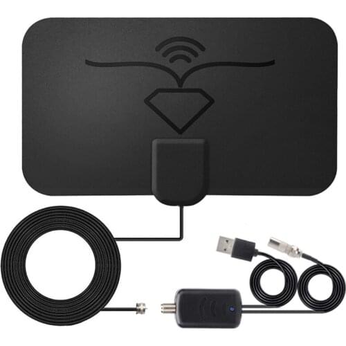 1600 Miles 4K Digital Antenne High Gain TV Indoor Amplifier Signal Booster