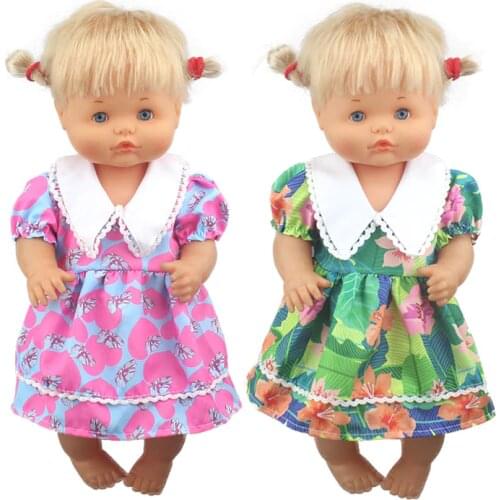 2020 Lovely white collar clothes Suit For 42 cm Nenuco Doll 17 Inches Baby Doll Clothes