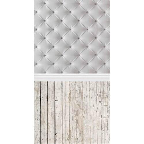 3*5ft Silver Color Sofa Wall Newborn Baby Photo Background Backdrops Wood Floor Vinyl Backdrops for Studio Custom Made